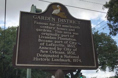 New Orleans Homes of the Rich and Famous Tour of the Garden District - Meeting at Le Petit Bleu, then heading to the Lafayette Cemetery gates