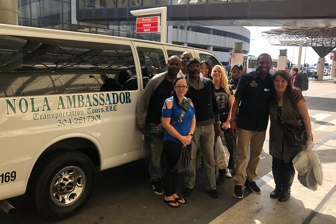 New Orleans Transportation Service - Inside the van: comfort, luggage room, and local driver energy