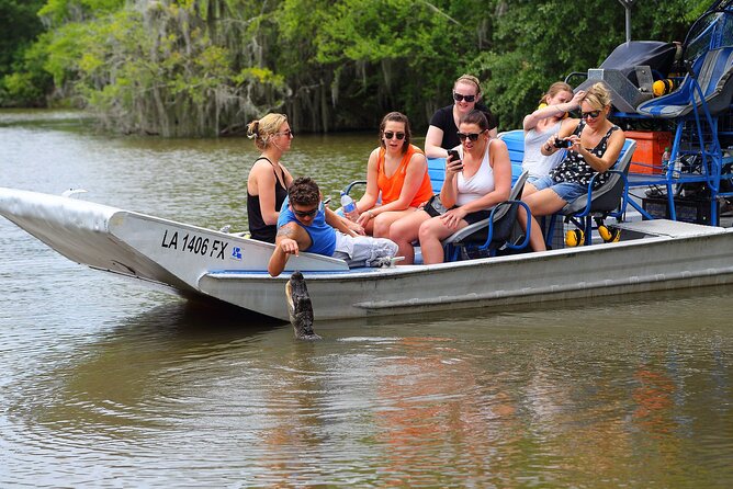 Small-Group Airboat Swamp Tour with Downtown New Orleans Pickup - On the Water: Speed Bursts, Picture Stops, and Wildlife Viewing
