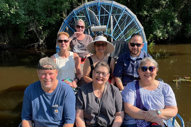 Small-Group Bayou Airboat Ride with Transport from New Orleans - Zipping through the marsh: cypress trees, critters, and captain storytelling