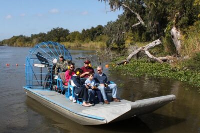 Small-Group Bayou Airboat Ride with Transport from New Orleans - Boarding the airboat: what the first 10 minutes feel like